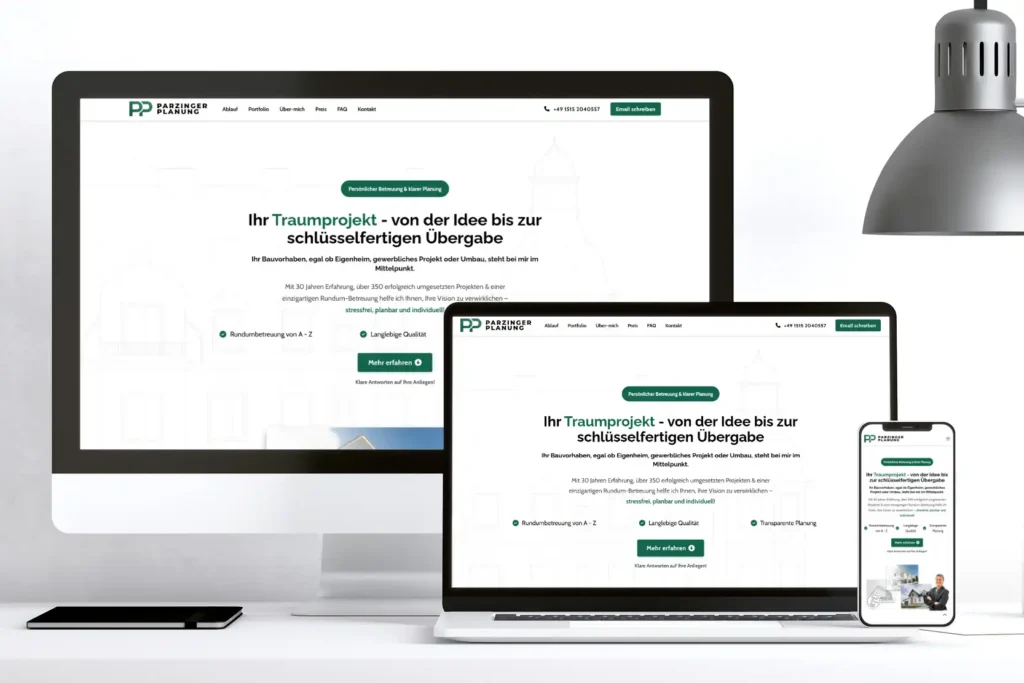 Webseitz moderne websites mockup